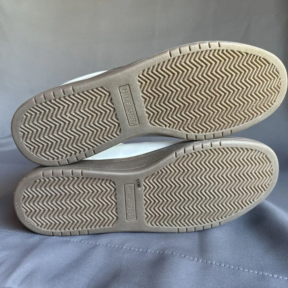 Tommy Hilfiger 11 M Logo Skater  Men’s Shoes Skateboarding White Leather TMLERGE
